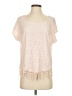 Cato Tan Short Sleeve Blouse Size L - photo 1