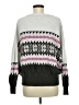 Label + Thread 100% Cotton Print Gray Pullover Sweater Size M - photo 2