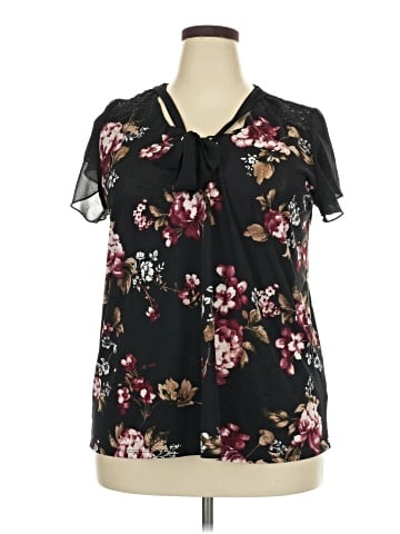 Lavish Short Sleeve Blouse (view 1)