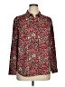 LC Lauren Conrad 100% Polyester Floral Red Long Sleeve Blouse Size 0X - photo 1
