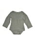 Hb 100% Cotton Gray Long Sleeve Onesie 18-24 MO / 24 MO - photo 1