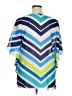 Draper's & Damon's 100% Polyester Blue Short Sleeve Blouse Size XL - photo 2