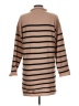 Unbranded 100% Polyester Stripes Tan Pullover Sweater Size L - photo 2
