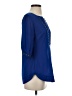 Pomelo 100% Polyester Blue 3/4 Sleeve Blouse Size XS (estimated) - photo 4