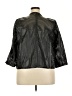 ELOQUII 100% Polyurethane Metallic Silver Jacket Size 20 - photo 2