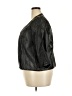 ELOQUII 100% Polyurethane Metallic Silver Jacket Size 20 - photo 5