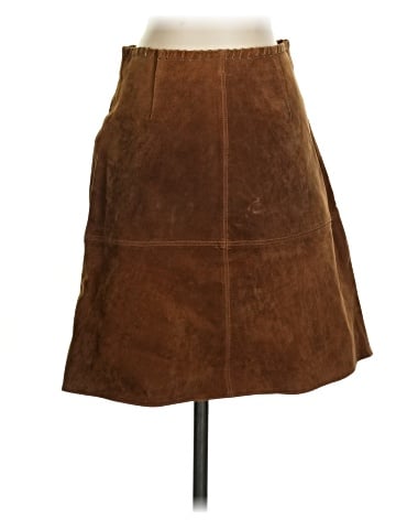 Zara Basic Faux Leather Skirt (view 1)