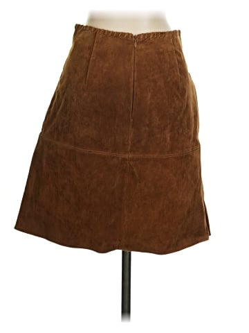 Zara Basic Faux Leather Skirt (view 2)