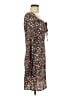 Shein 100% Polyester Print Brown Casual Dress Size XS - photo 4