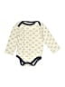 Hb 100% Cotton Ivory Long Sleeve Onesie 18-24 MO / 24 MO - photo 1