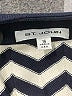 St. John Chevron-herringbone Blue Cardigan Size 16 - photo 7