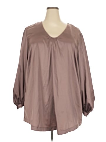 Melissa McCarthy Seven7 3/4 Sleeve Blouse (view 1)