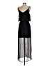 Express 100% Polyester Paisley Black Cocktail Dress Size S - photo 2