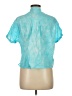 Cali 100% Cotton Teal Short Sleeve Blouse Size XS - photo 2