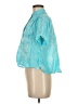 Cali 100% Cotton Teal Short Sleeve Blouse Size XS - photo 5