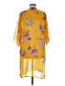Ambiance 100% Polyester Yellow Kimono Size M - photo 2