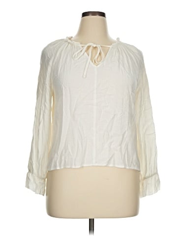 Skies Are Blue Long Sleeve Blouse (view 1)