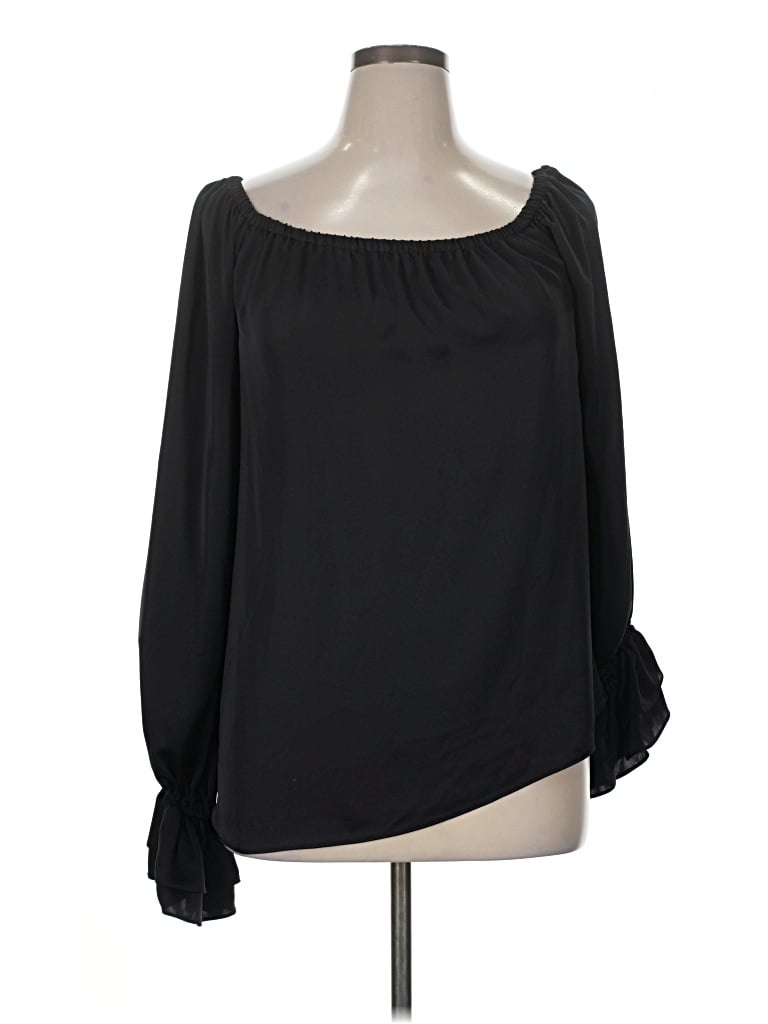 Pre-owned Ramy Brook Long Sleeve Blouse In Black