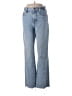 Zara 100% Cotton Hearts Blue Jeans Size 2 - photo 1