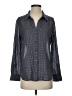 Joie 100% Cotton Houndstooth Gray Long Sleeve Button-Down Shirt Size S - photo 1