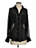 Zara Polka Dots Black Long Sleeve Blouse Size XS - photo 1