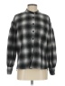 Rebecca Minkoff 100% Polyester Houndstooth Gray Long Sleeve Blouse Size XS - photo 1