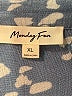 Monday Fun 100% Rayon Blue 3/4 Sleeve Blouse Size XL - photo 7