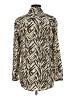 JM Collection 100% Polyester Animal Print Ivory Long Sleeve Blouse Size 6 - photo 2