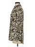 JM Collection 100% Polyester Animal Print Ivory Long Sleeve Blouse Size 6 - photo 5