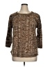 Jason Maxwell 100% Acrylic Tweed Brown Pullover Sweater Size 1X - photo 1