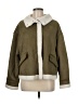 Shein 100% Polyester Green Faux Fur Jacket Size 8 - 10 - photo 1