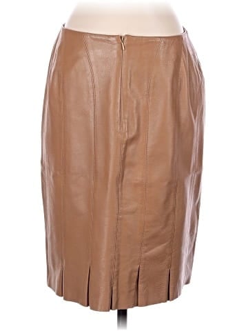 Etcetera Leather Skirt (view 2)