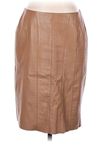 Etcetera Leather Skirt (view 1)