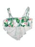 Unbranded Tropical White Swimsuit Top Size L - photo 2