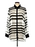 Tracy M. 100% Polyester Stripes Ivory 3/4 Sleeve Blouse Size L - photo 1