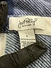 Just Polly 100% Polyester Plaid Blue Long Sleeve Blouse Size S - photo 7