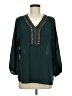 Venus 100% Polyester Teal 3/4 Sleeve Blouse Size M - photo 1