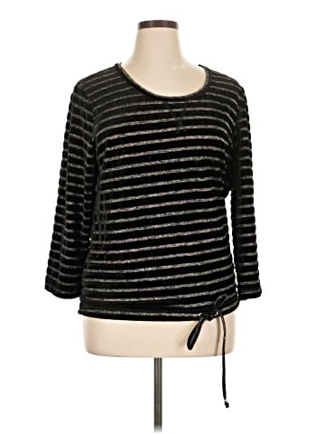 Hearts of Palm Woman 3/4 Sleeve Top (view 1)