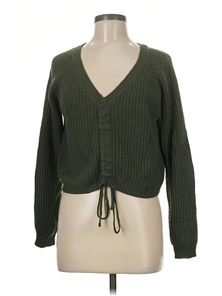 Pre-owned Ardene Cardigan Sweater In Green
