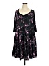 Unbranded Floral Black Casual Dress Size 3X (estimated) - photo 1