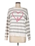 Ann Taylor LOFT Hearts Silver Pullover Sweater Size M - photo 1