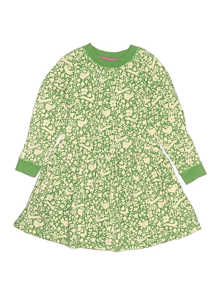 Pre-owned Mini Boden Kids' Dress In Green