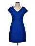 Donna Ricco 100% Polyester Solid Blue Cocktail Dress Size 6 (petite) - photo 1
