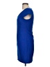 Donna Ricco 100% Polyester Solid Blue Cocktail Dress Size 6 (petite) - photo 5