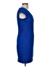 Donna Ricco 100% Polyester Solid Blue Cocktail Dress Size 6 (petite) - photo 4