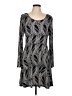 MICHAEL Michael Kors Graphic Paisley Blue Gray Casual Dress Size L - photo 1