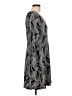 MICHAEL Michael Kors Graphic Paisley Blue Gray Casual Dress Size L - photo 4