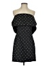 MNG 100% Polyester Polka Dots Black Cocktail Dress Size 4 - photo 1