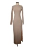 VICI Solid Tan Casual Dress Size S - photo 1