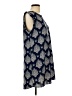 Sweet Rain 100% Polyester Blue Sleeveless Blouse Size L - photo 4